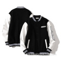 Chaqueta universitaria de béisbol para hombre con logotipo de apliques personalizado